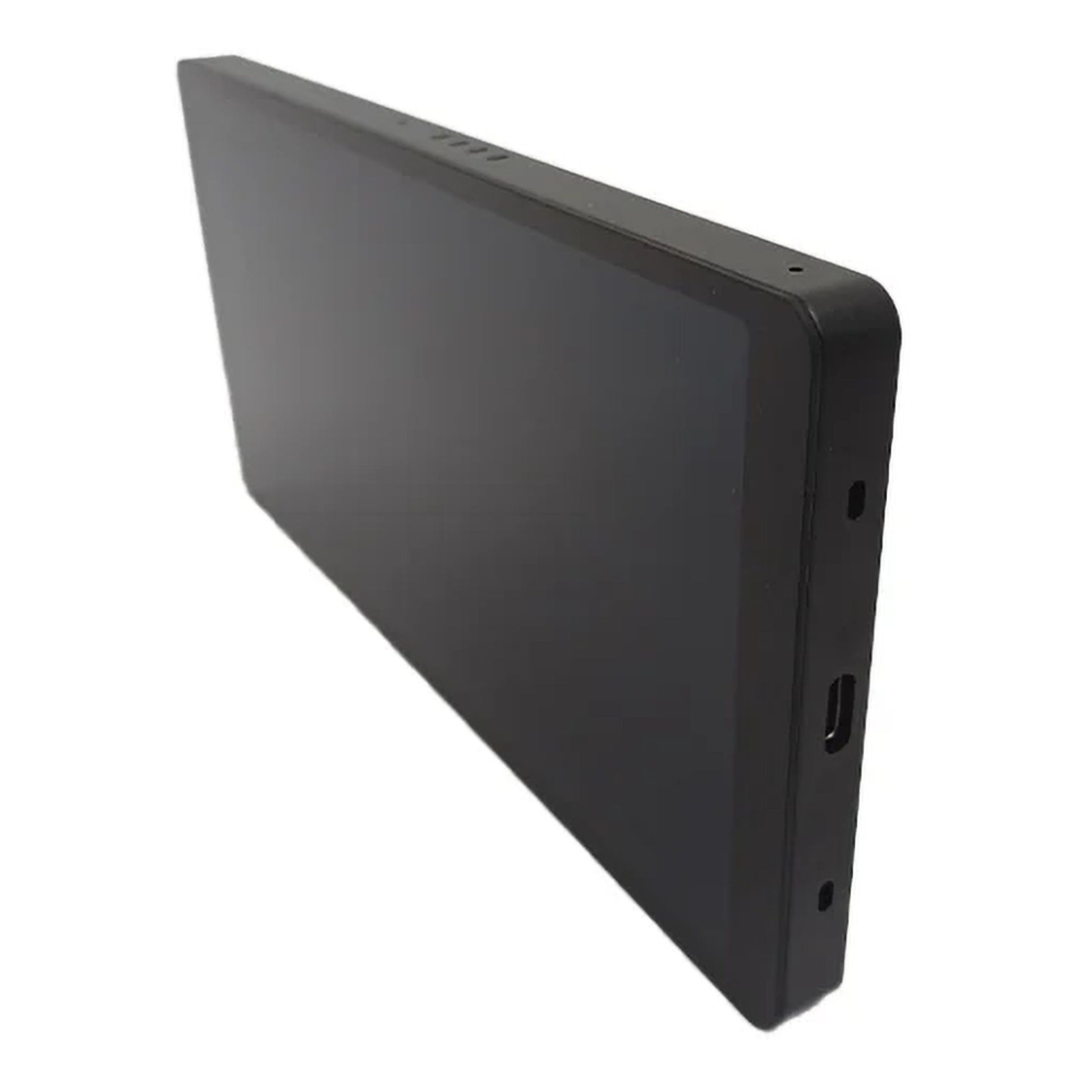 Shelly Vægdisplay X2i sort touchskærm kontrolpanel med USB-C port og små monteringshuller.