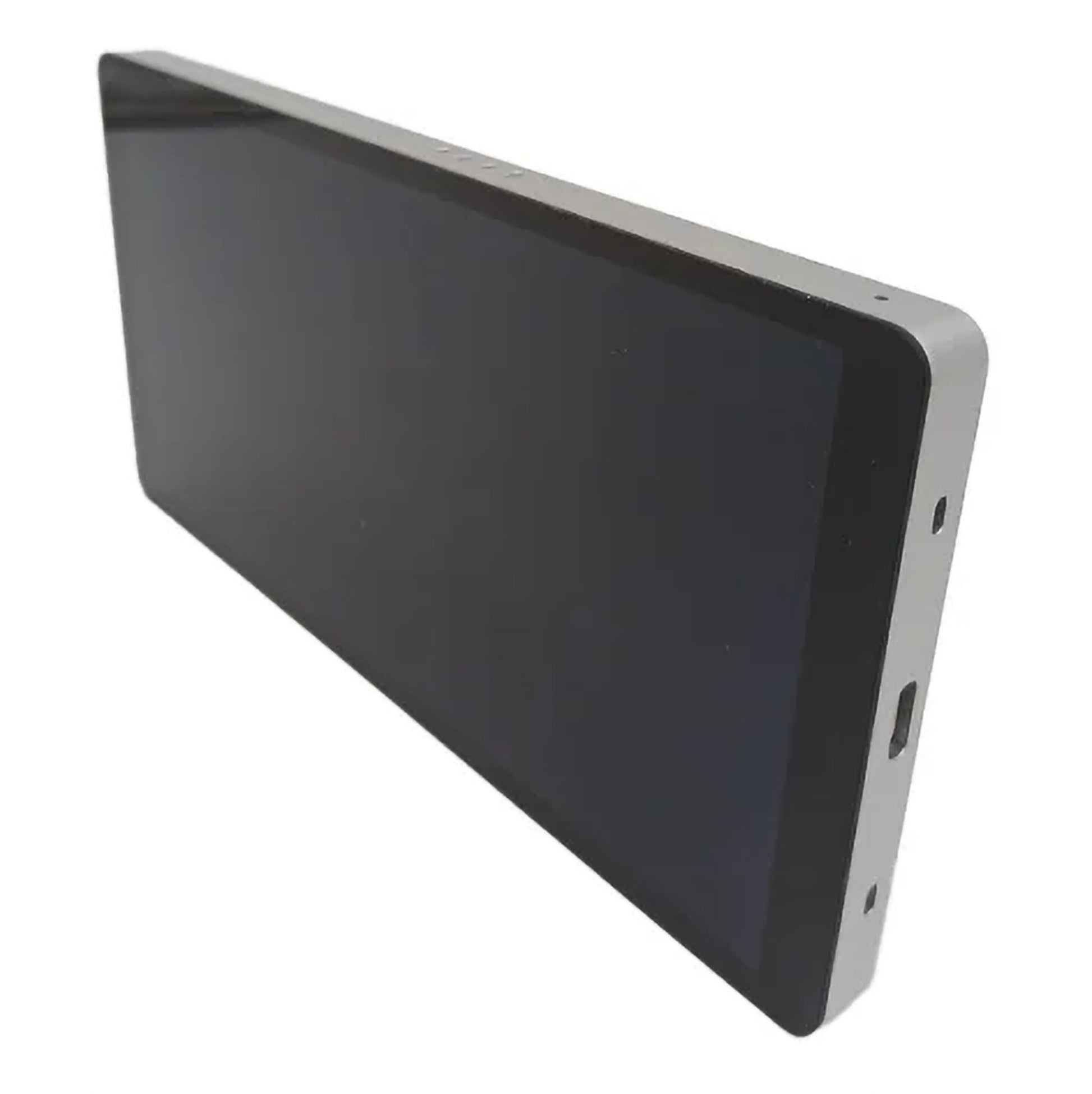 Shelly Vægdisplay X2i smart touch kontrolpanel i grå med synlige sideporte velegnet til belysning og gulvvarme.