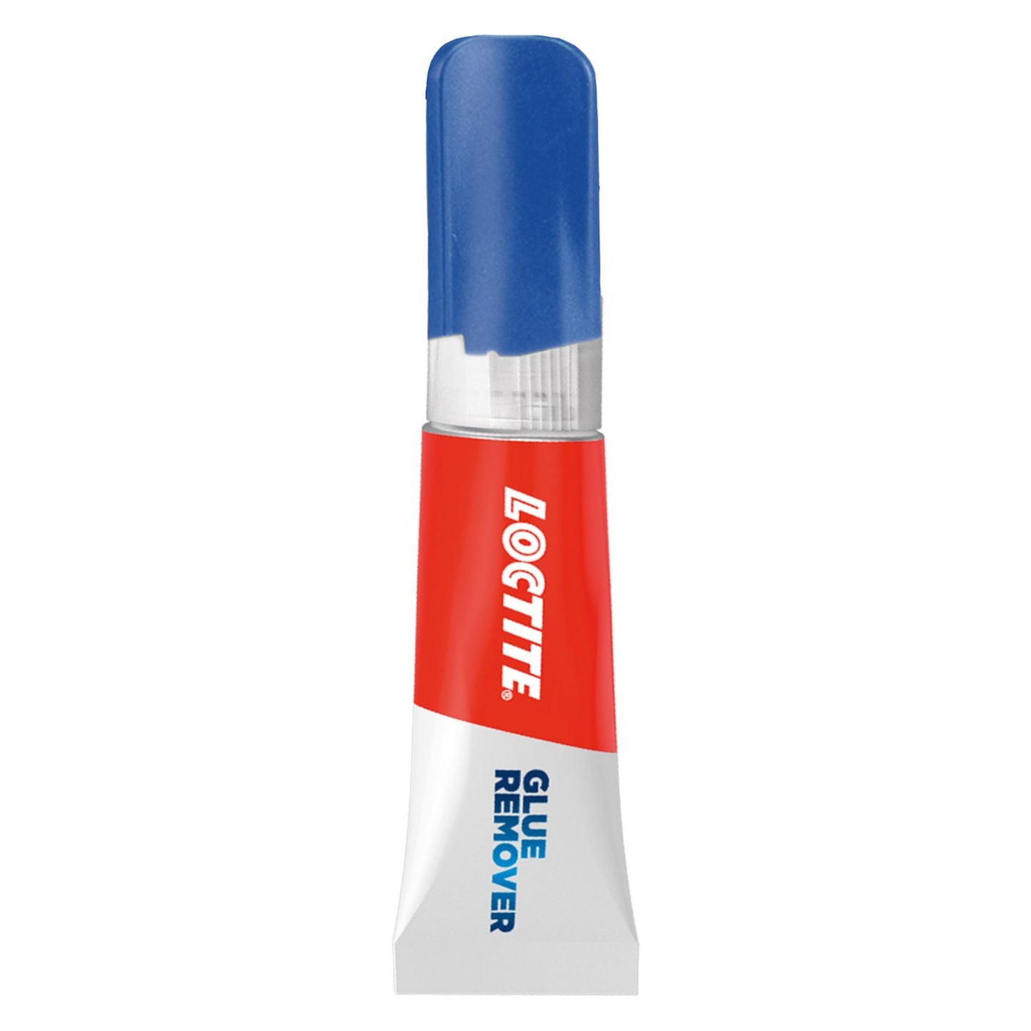 Loctite Limbortager 5g tube med blå hætte, rød/hvid label og "GLUE REMOVER", indeholder drypfri gel til fjernelse af limrester.