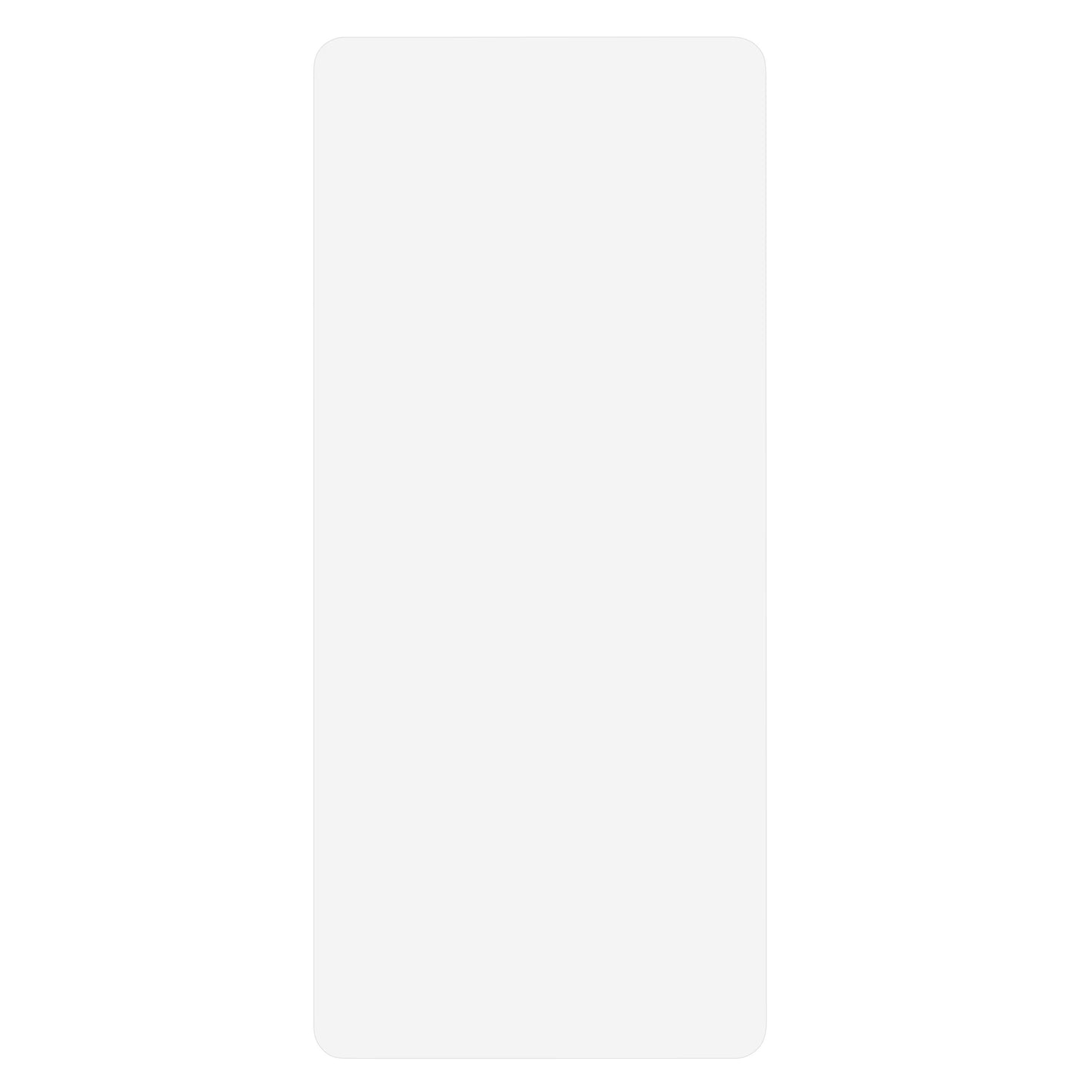 Skærmbeskyttelse til Galaxy A52/A53, hvid, rektangulær med afrundede hjørner, ingen synlige mærker eller logo.