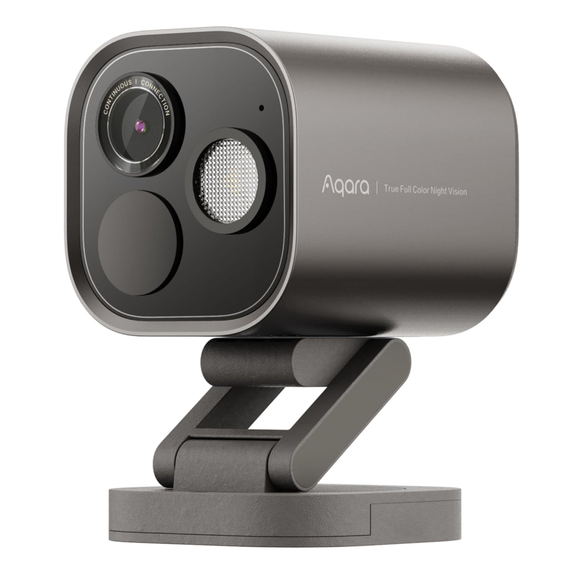 Aqara Camera Hub G5 Pro WiFi smart kamera sort/grå på justerbart stativ med True Full Color Night Vision og 6K overvågning.