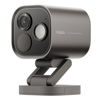 Aqara Camera Hub G5 Pro WiFi smart kamera sort/grå på justerbart stativ med True Full Color Night Vision og 6K overvågning.