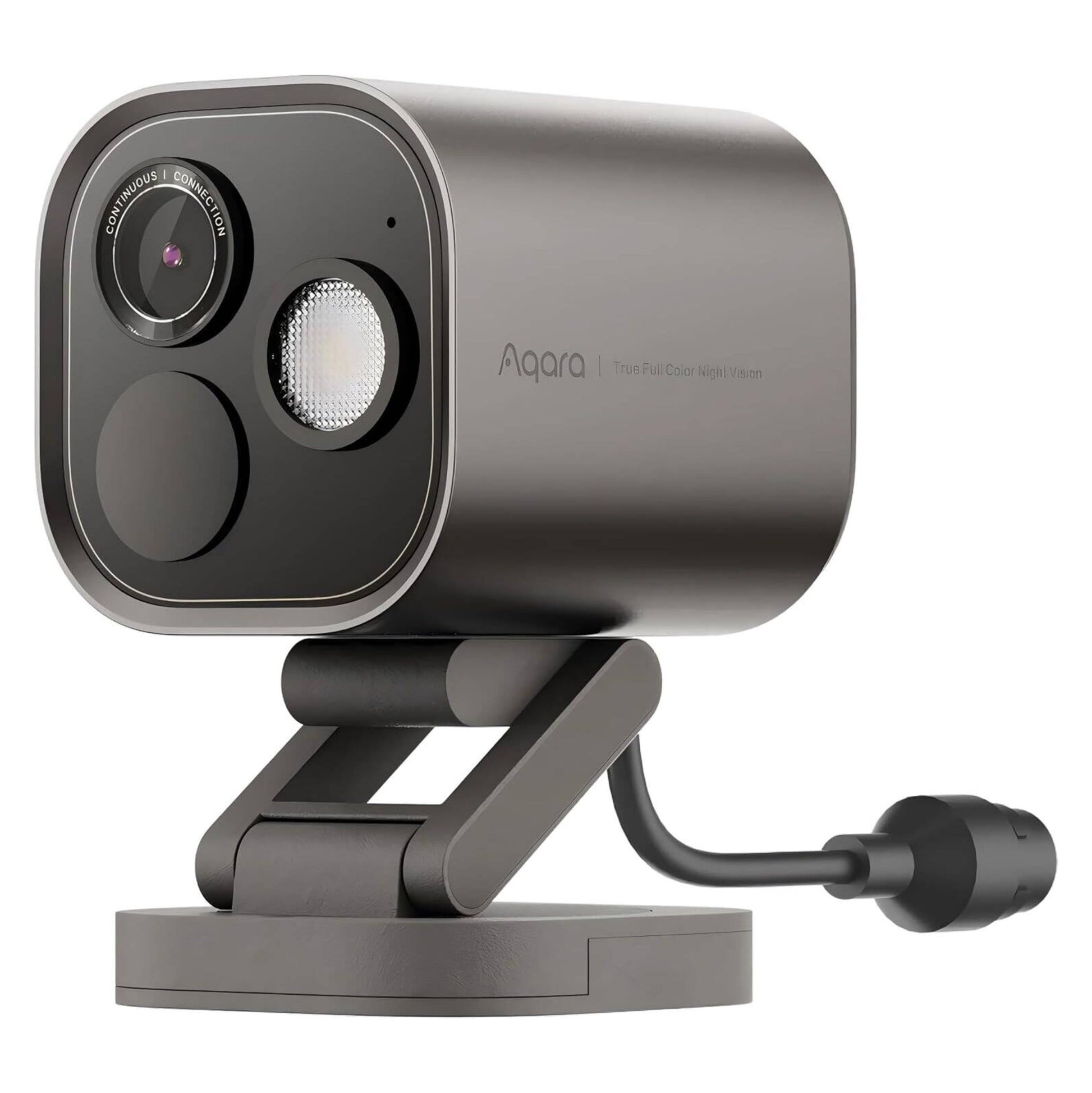 Aqara Camera Hub G5 Pro PoE grå overvågningskamera med smart home-hub, cylindrisk design og natfunktion.