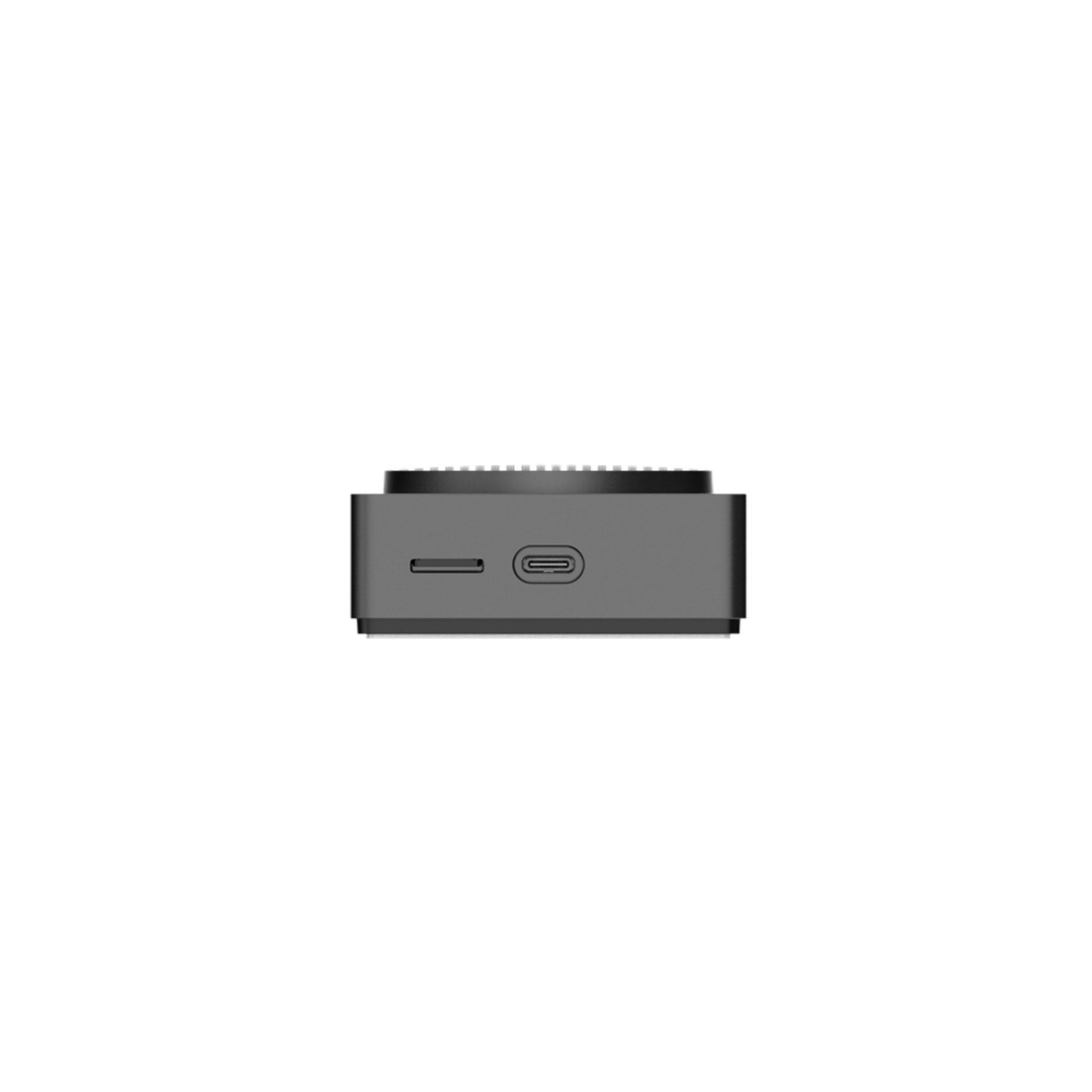 Aqara Dørklokke Kamera Hub G410 sort, set bagfra med centreret USB-C port og microSD slot, understøtter Zigbee Matter.