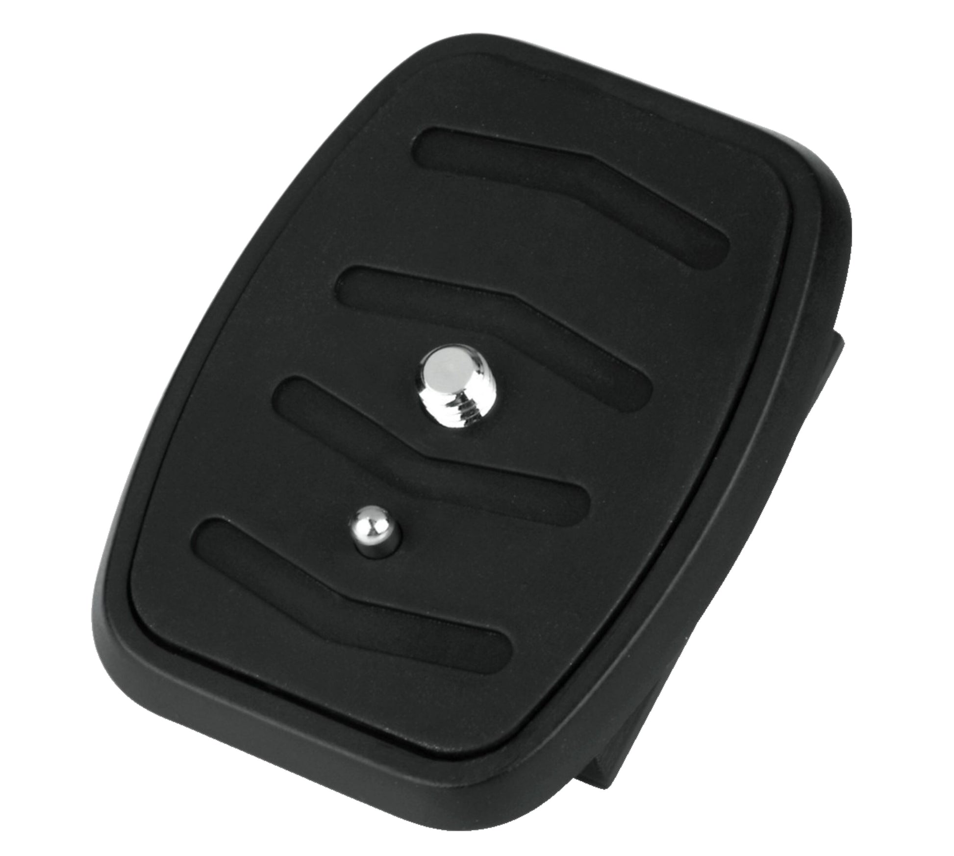 Hama Ekstra hurtigplade til stativ, sort quick release plade med metalskrue og pin til kamerastativ.