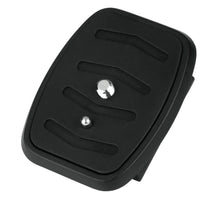 Hama Ekstra hurtigplade til stativ, sort quick release plade med metalskrue og pin til kamerastativ.
