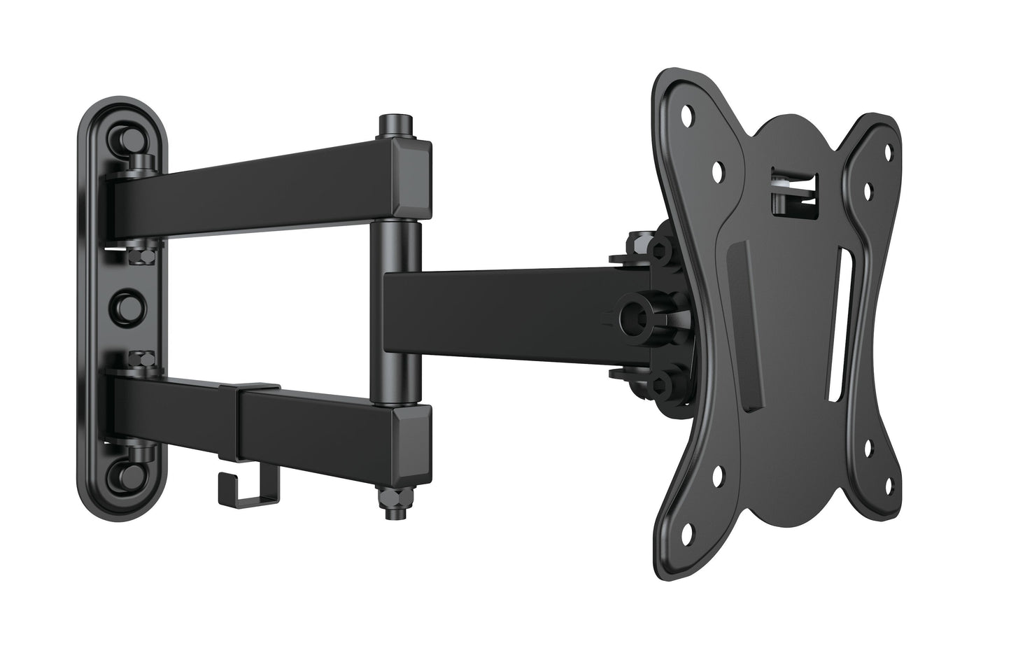 Luxorparts 3-ledet vægbeslag til skærm 13-27", justerbar ledarm, VESA-kompatibel.