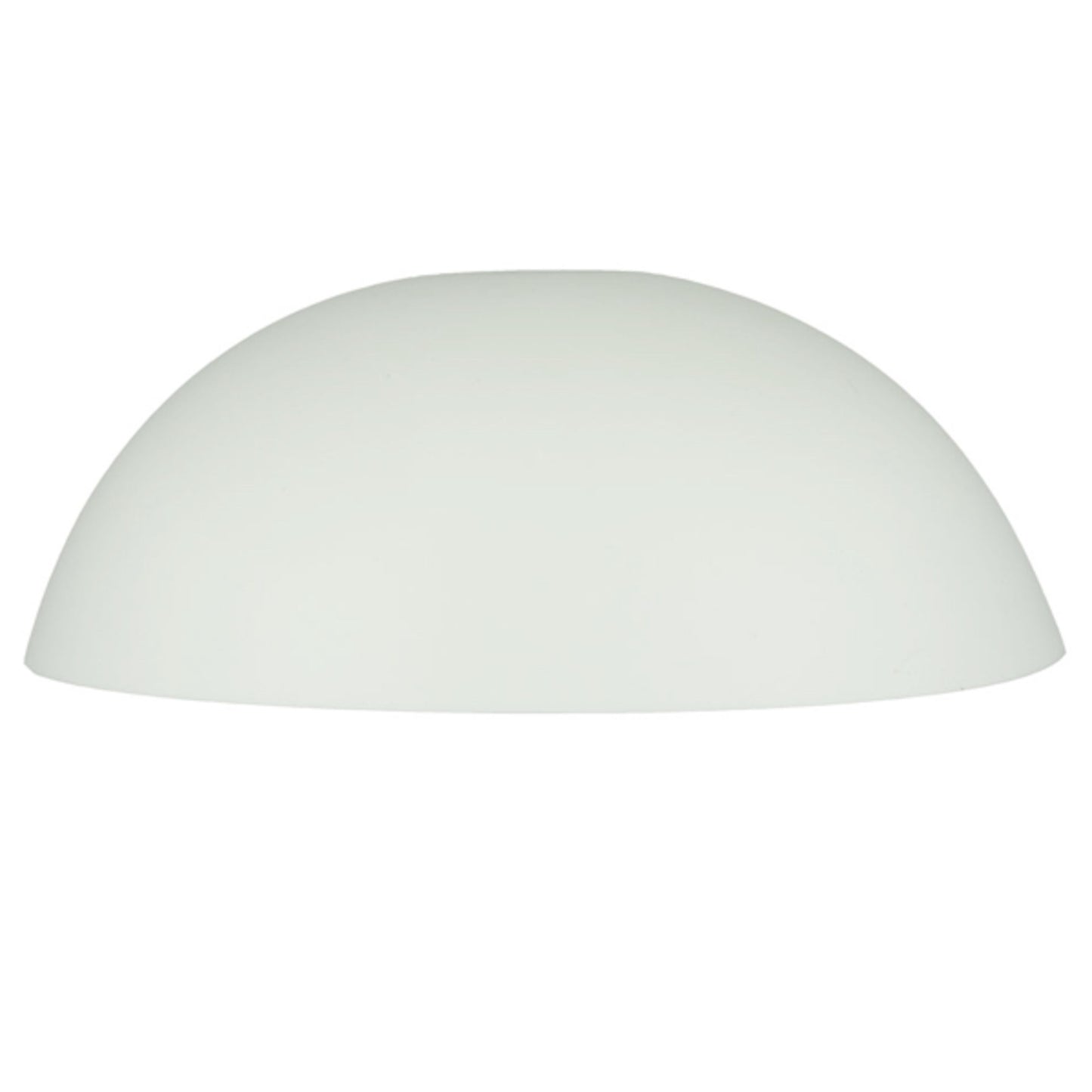 Cablecup Lille hvid Ø125 mm loftkop med mat overflade, glat hvid halvkugleformet design.