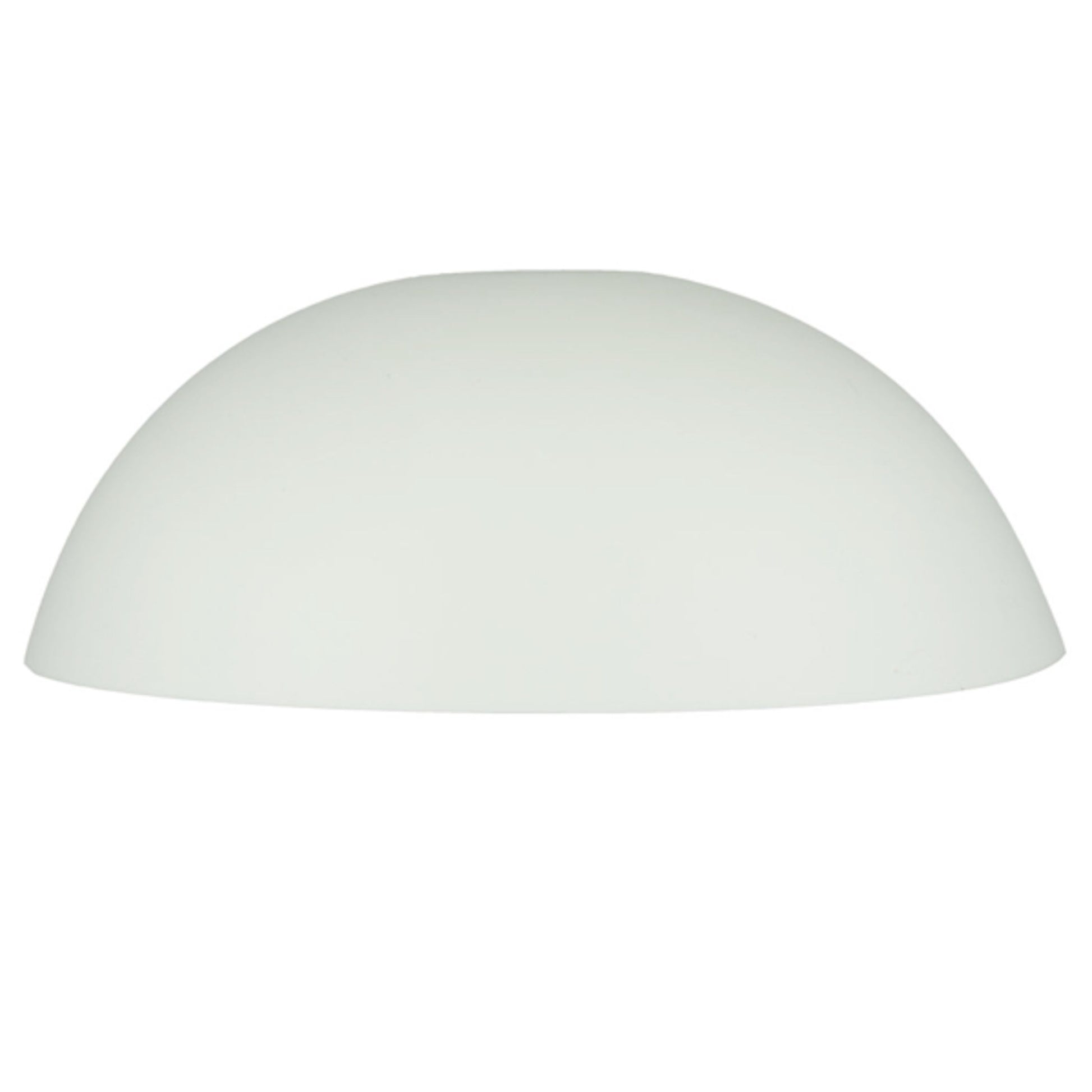 Cablecup Lille hvid Ø125 mm loftkop med mat overflade, glat hvid halvkugleformet design.