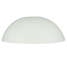 Cablecup Lille hvid Ø125 mm loftkop med mat overflade, glat hvid halvkugleformet design.