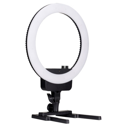 Nanlite Halo 16 LED-ringbelysning med sort justerbart stativ.