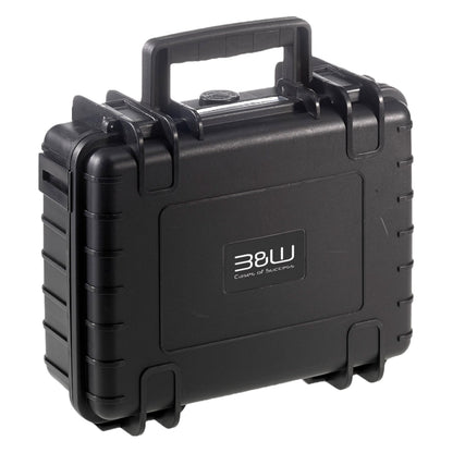 Bw Outdoor Case Type 1000 til Insta360 X4 sort hardcase med håndtag, låse, Bw-logo, vandtæt og skumindsats.
