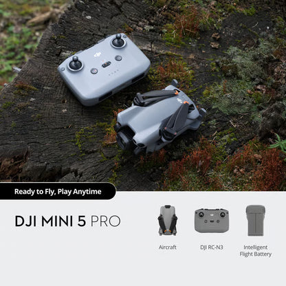 DJI Mini 5 Pro – Sammenklappelig drone med 50 MP-kamera