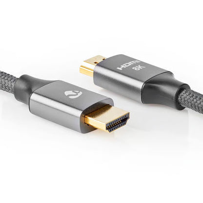 Nedis Fabritallic Ultra High Speed HDMI-kabel, 8K@60Hz, 2 m, eARC