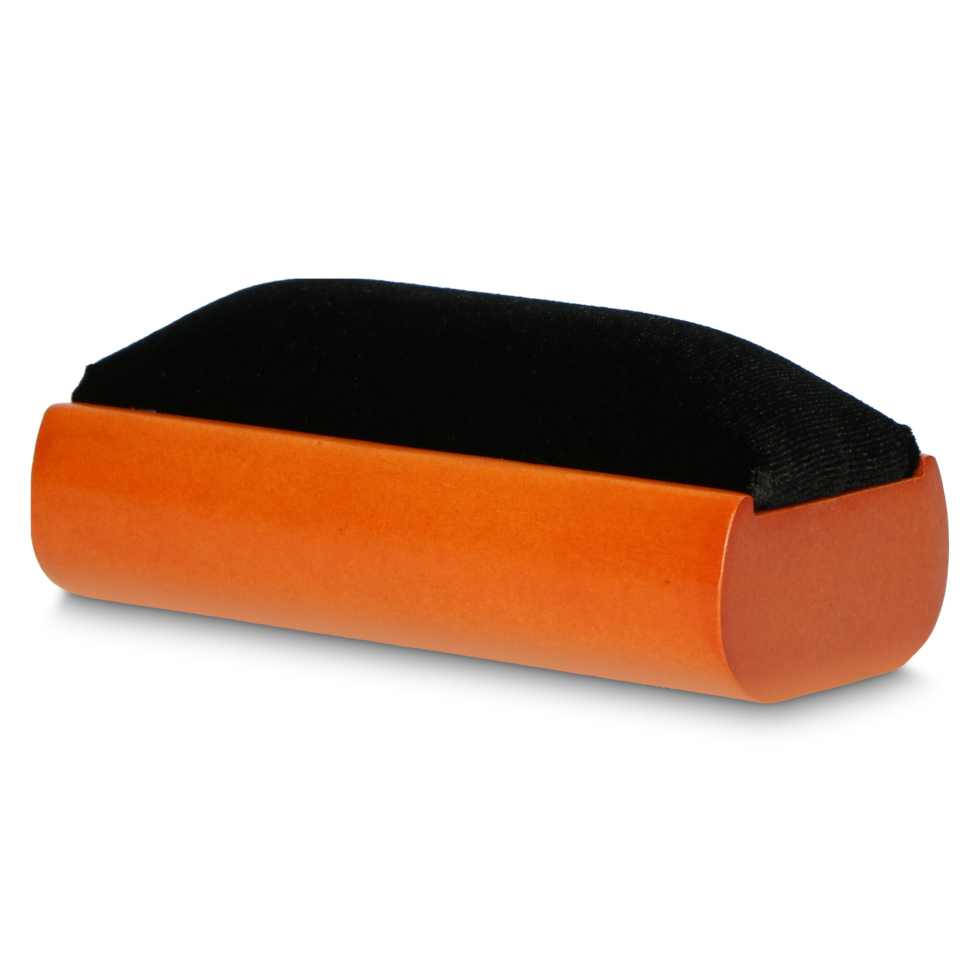 Lenco 5-i-1 rengøringssæt med orange og sort rektangulær børste til vinylplader og pladespillere.