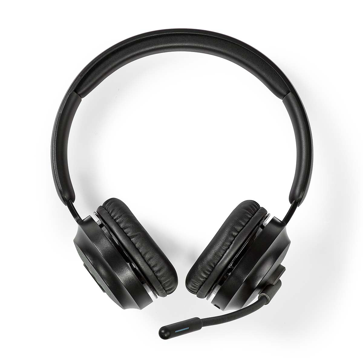 Nedis Bluetooth on-ear stereo headset med polstret hovedbøjle, ørekopper og justerbar mikrofon til PC.