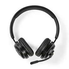 Nedis Bluetooth on-ear stereo headset med polstret hovedbøjle, ørekopper og justerbar mikrofon til PC.