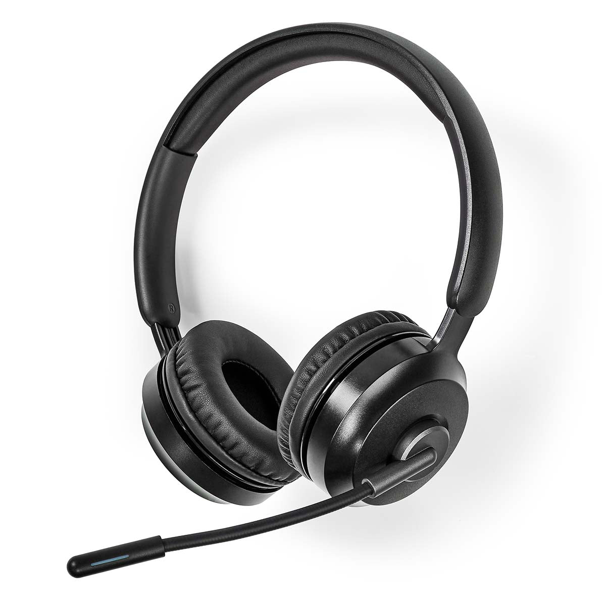 Nedis Bluetooth PC-headset on-ear stereo, trådløs, justerbar mikrofon.