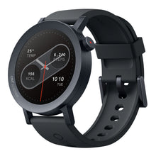 Nothing CMF Watch Pro 2 mørkegrå smart-ur med rund skærm, viser tid, temperatur, forbrændte kalorier og skridt.
