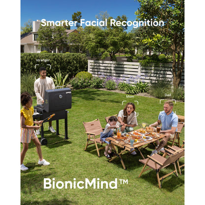 Eufy SoloCam S220 overvågningskamera 1-pakke viser smartere ansigtsgenkendelse og BionicMind™ til hjemmesikkerhed.