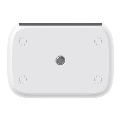 Eufy SoloCam S220 overvågningskamera 1-pakke, hvid, rektangulær med afrundede hjørner, central port og sort stribe.