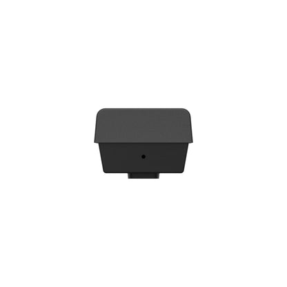Eufy Video Dørklokke C30, sort, rektangulær batterimodel med afrundede kanter, central sort prik og 2K opløsning.