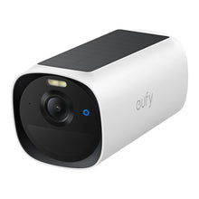 EufyCam E40 ekstra kamera 2K overvågning bredvinkellinse integreret solpanel LED-lys blå statusindikator.