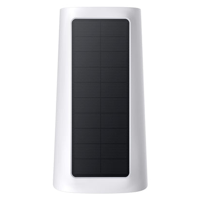 Eufy EufyCam E40 ekstra kamera 2K, hvid rektangulær overvågningskamera med sort frontpanel og solcelledrevet funktion.