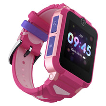 TCL Børneur MT42X lyserød/lilla smartwatch til børn med touchscreen, kamera, gummiurrem med spænde, GPS-positionering.
