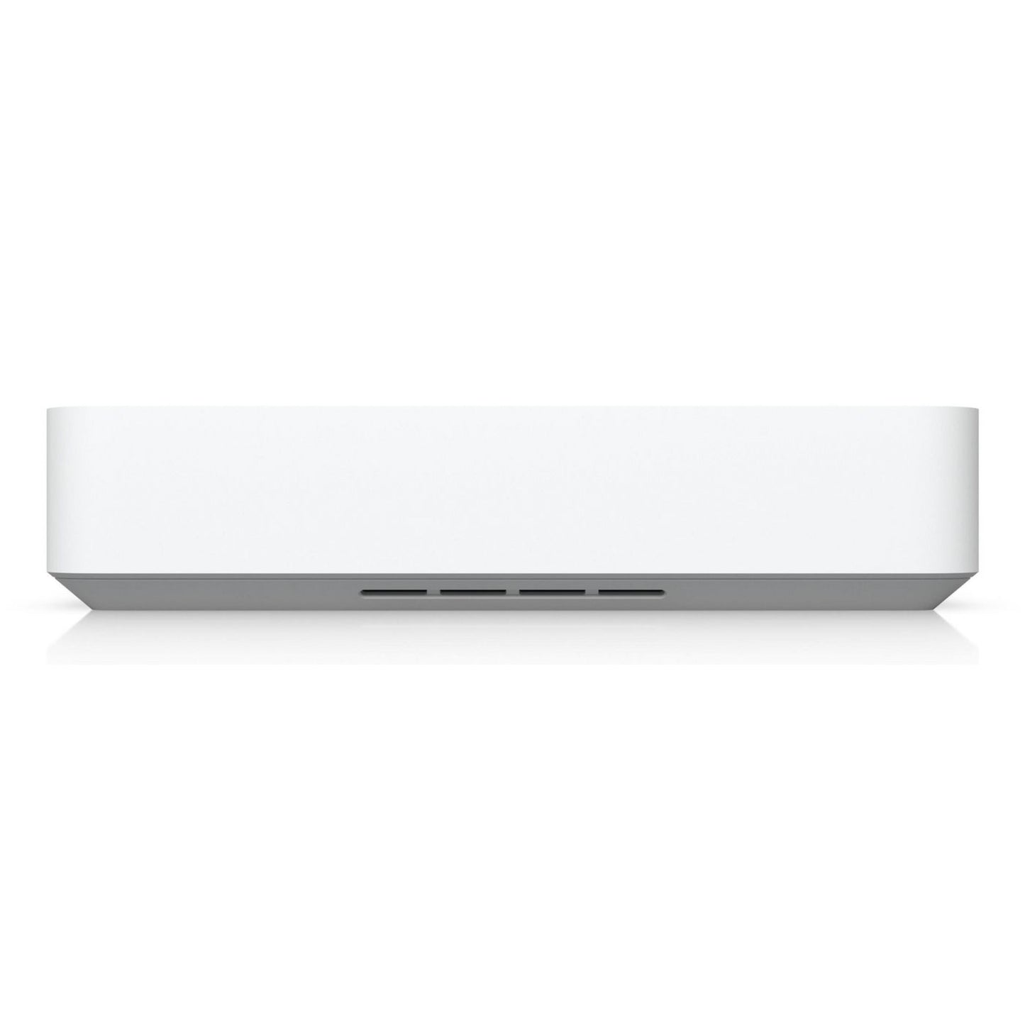 Ubiquiti UniFi Netværk Videooptager Instant sølv/hvid front, ventilationsslidser nederst, kompakt til lokal lagring.