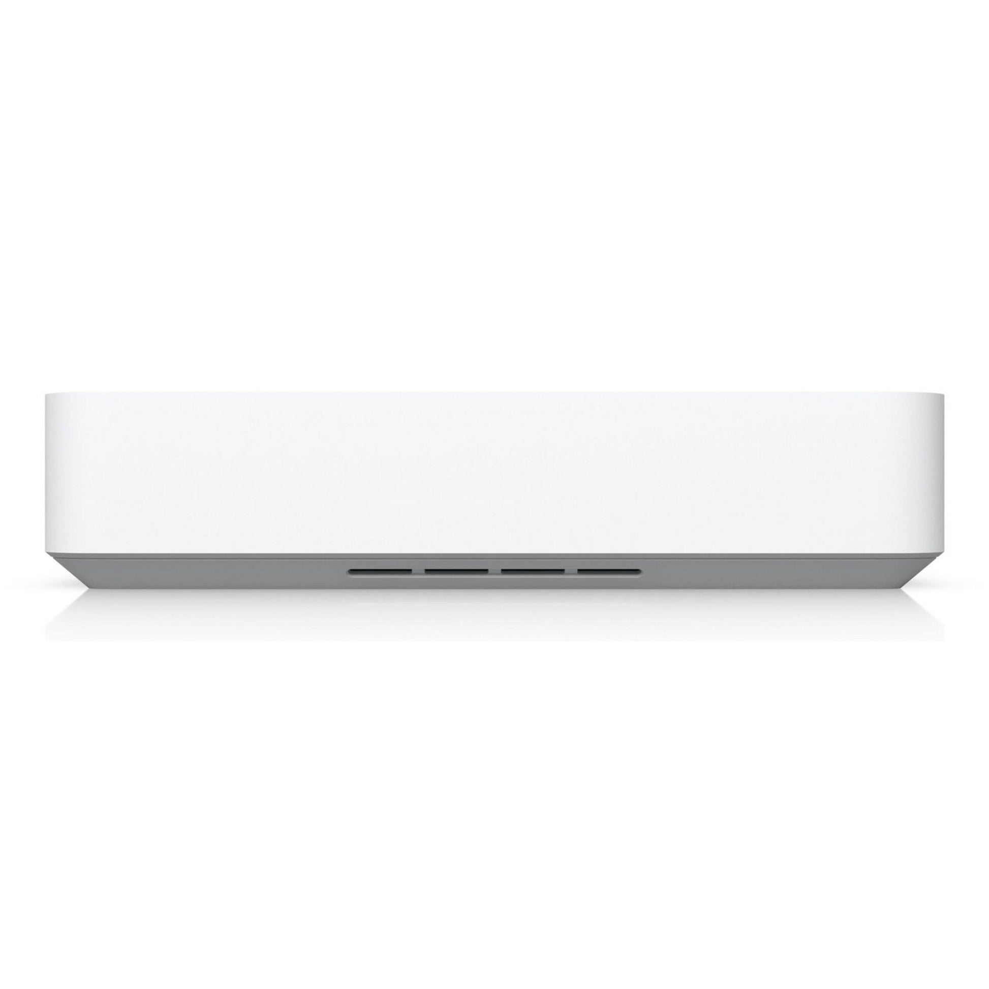 Ubiquiti UniFi Netværk Videooptager Instant sølv/hvid front, ventilationsslidser nederst, kompakt til lokal lagring.