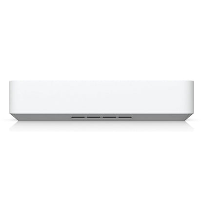 Ubiquiti UniFi Netværk Videooptager Instant sølv/hvid front, ventilationsslidser nederst, kompakt til lokal lagring.