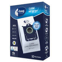 Electrolux støvsugerposer 4-pak standard syntetisk, passer til AEG, Tornado, Volta, Philips, navy blå æske.