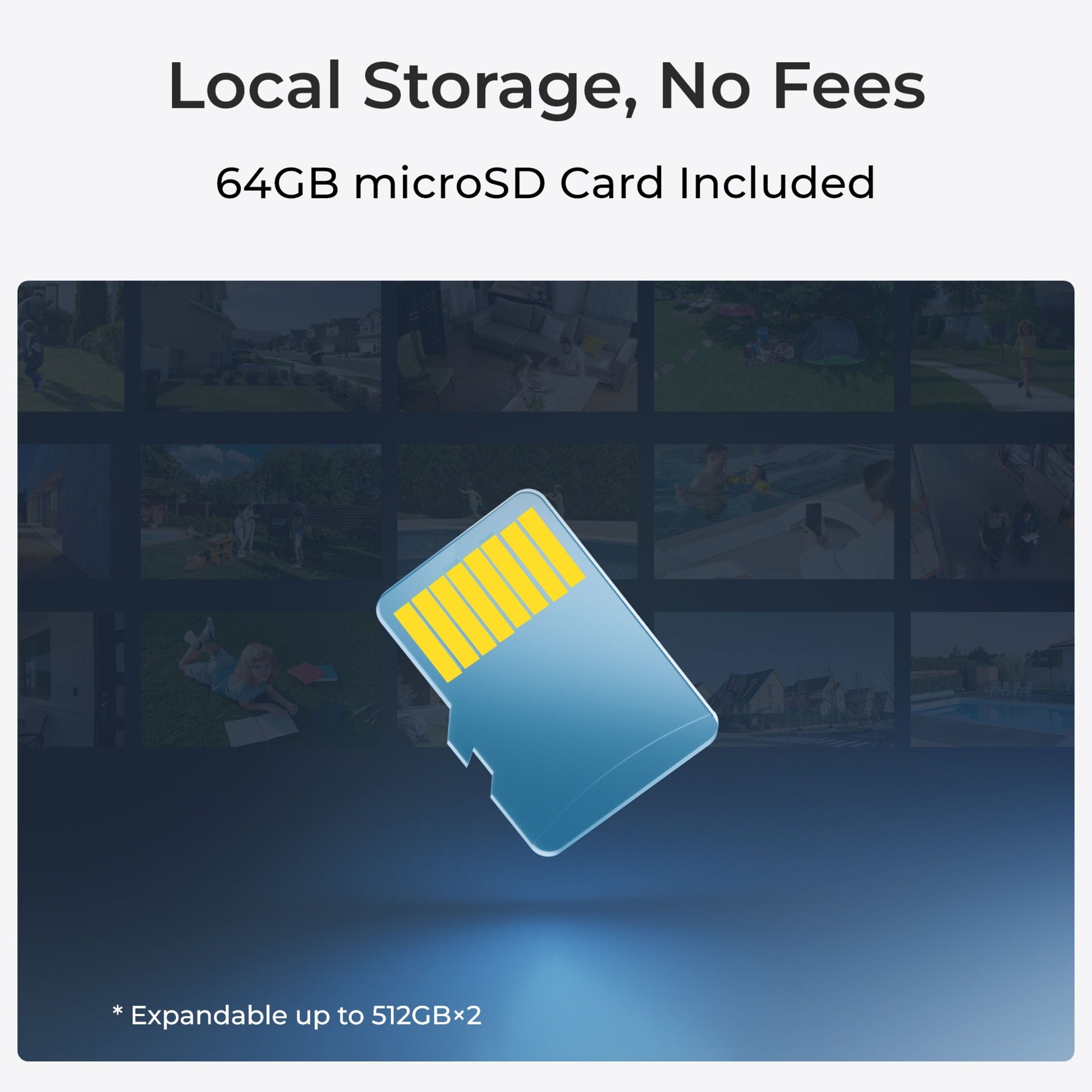 Reolink Home Hub med 4x Argus 3 Ultra 4K-kamera, inkl. 64GB microSD "Lokal lagring, ingen gebyrer", op til 2x512GB support.