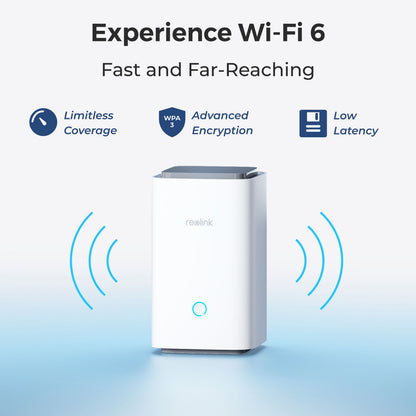Reolink Home Hub med 4x Argus 3 Pro 2K-kamera, Wi-Fi 6, WPA3-kryptering, lav latenstid, ideel til overvågning.