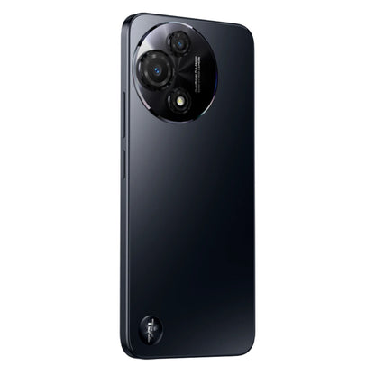 TCL 60 5G 2025 Space Gray, blank bagside, triple kamera med 50 MP hovedlinse og flash, TCL logo, 256 GB lager.
