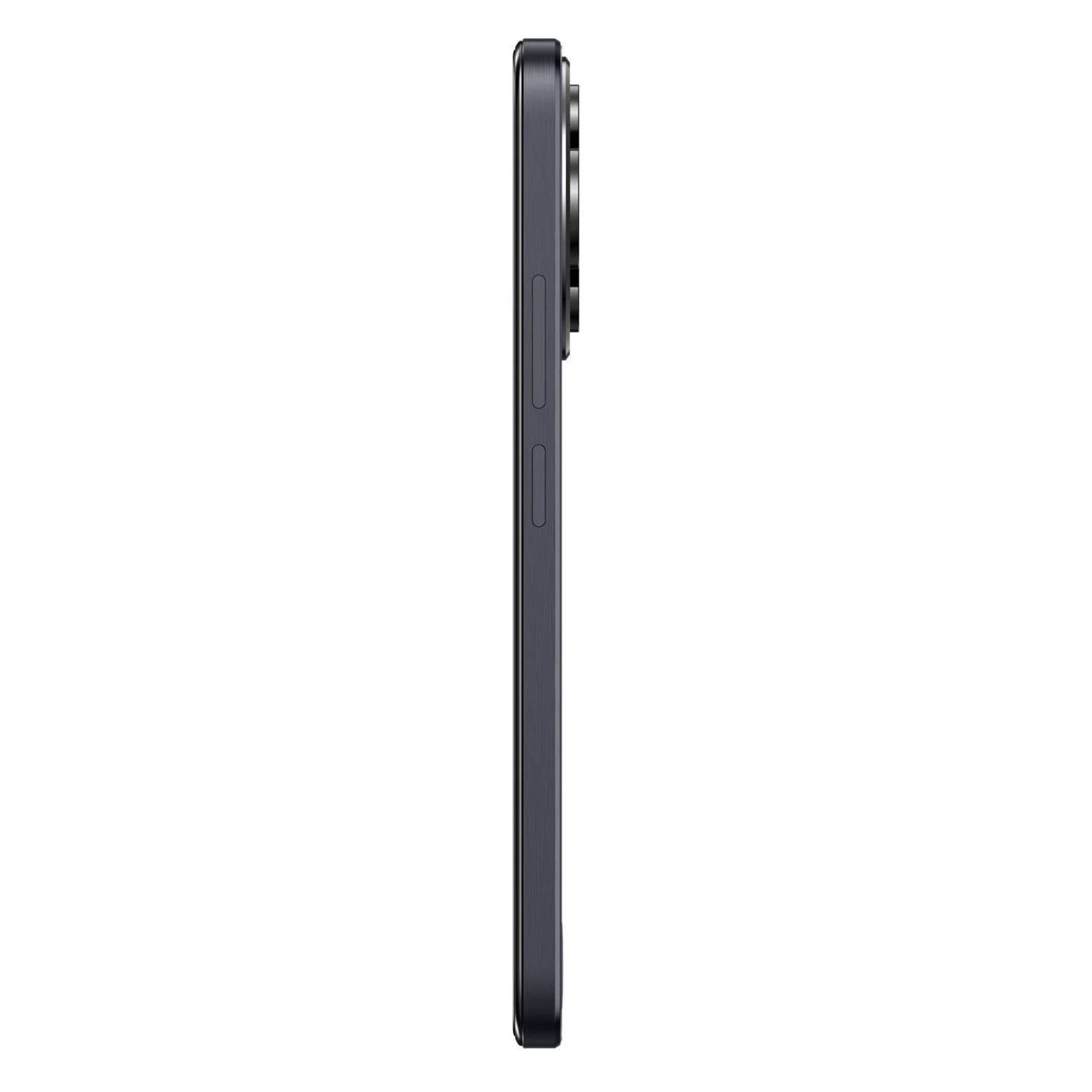 TCL 60 5G 2025 Space Gray side, venstre knapper, 50 MP kamera bagpå, 256 GB lagerplads.