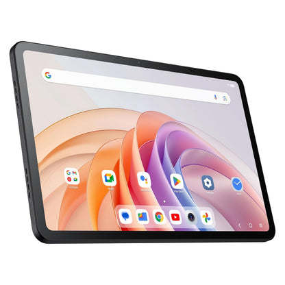 TCL TAB 11 FE wifi-tablet 128 GB i sort med 11" skærm, synlige Google, Gmail, YouTube og Chrome ikoner på startskærmen.