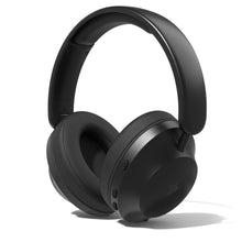Nomadelic Solo 202 trådløse over-ear hovedtelefoner i sort med bløde ørepuder og Bluetooth.
