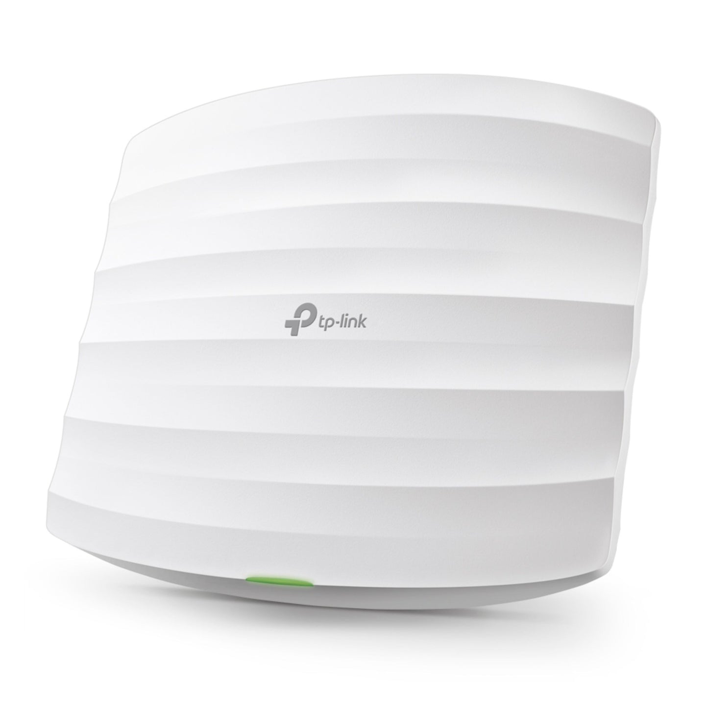 TP-Link Omada EAAS525 dual-band access point AC1350, hvid, rektangulær, bølget overflade, grønt lys, TP-Link logo.
