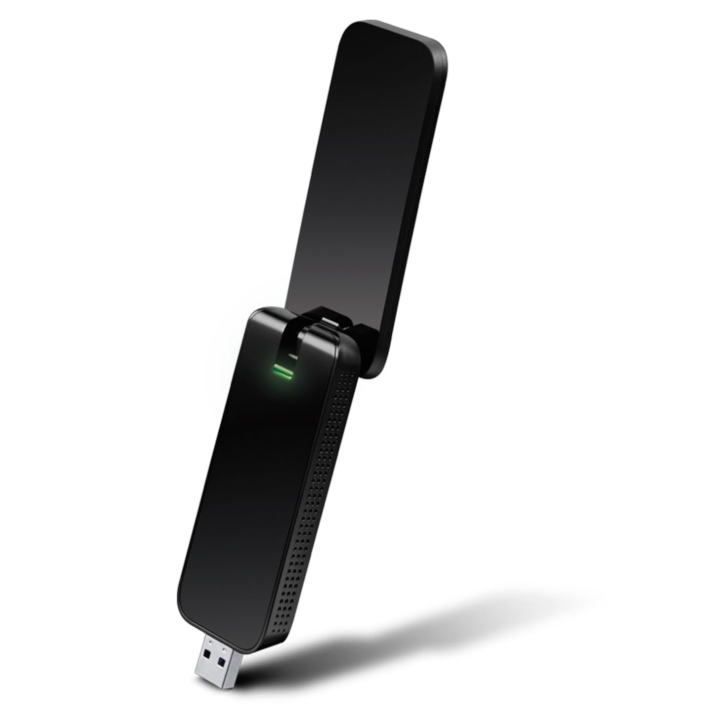 TP-Link Archer T4U trådløst USB-netværkskort, sort, 867 Mb/s, justerbar ekstern antenne, grøn indikator.