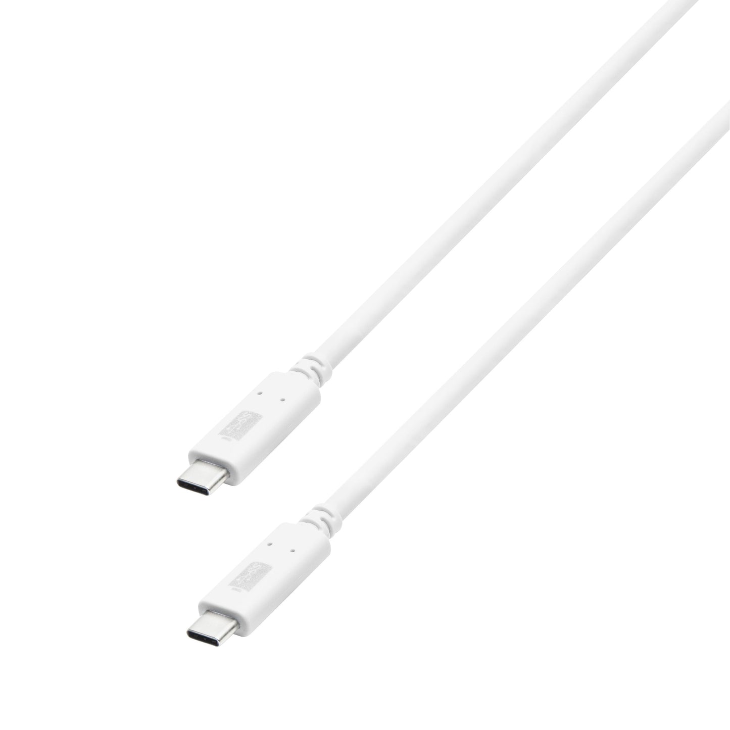 USB-C-kabel 0,5 m med synlige stik i begge ender, understøtter 100 W opladning og hurtig dataoverførsel.