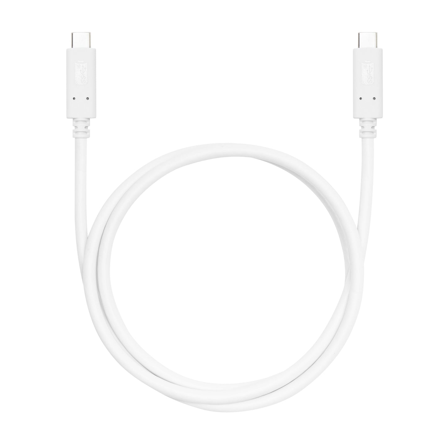 Luxorparts USB-C-kabel 1 m med identisk USB-C-stik i begge ender understøtter opladning og dataoverførsel op til 100 W.