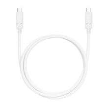 Luxorparts USB-C-kabel 1 m med identisk USB-C-stik i begge ender understøtter opladning og dataoverførsel op til 100 W.