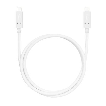Luxorparts USB-C-kabel 1 m med identisk USB-C-stik i begge ender understøtter opladning og dataoverførsel op til 100 W.