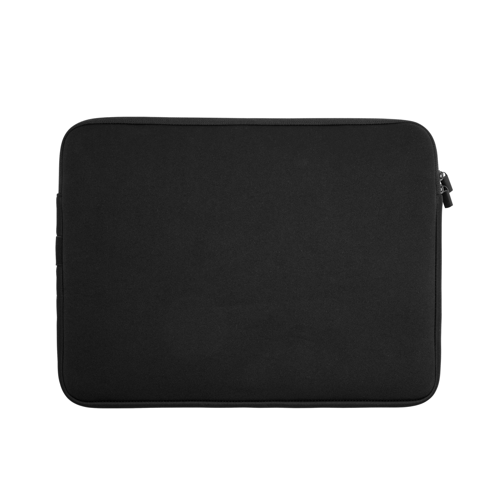 Sort computersleeve 13,3", lynlås øverst til højre, passer til 13" laptops.