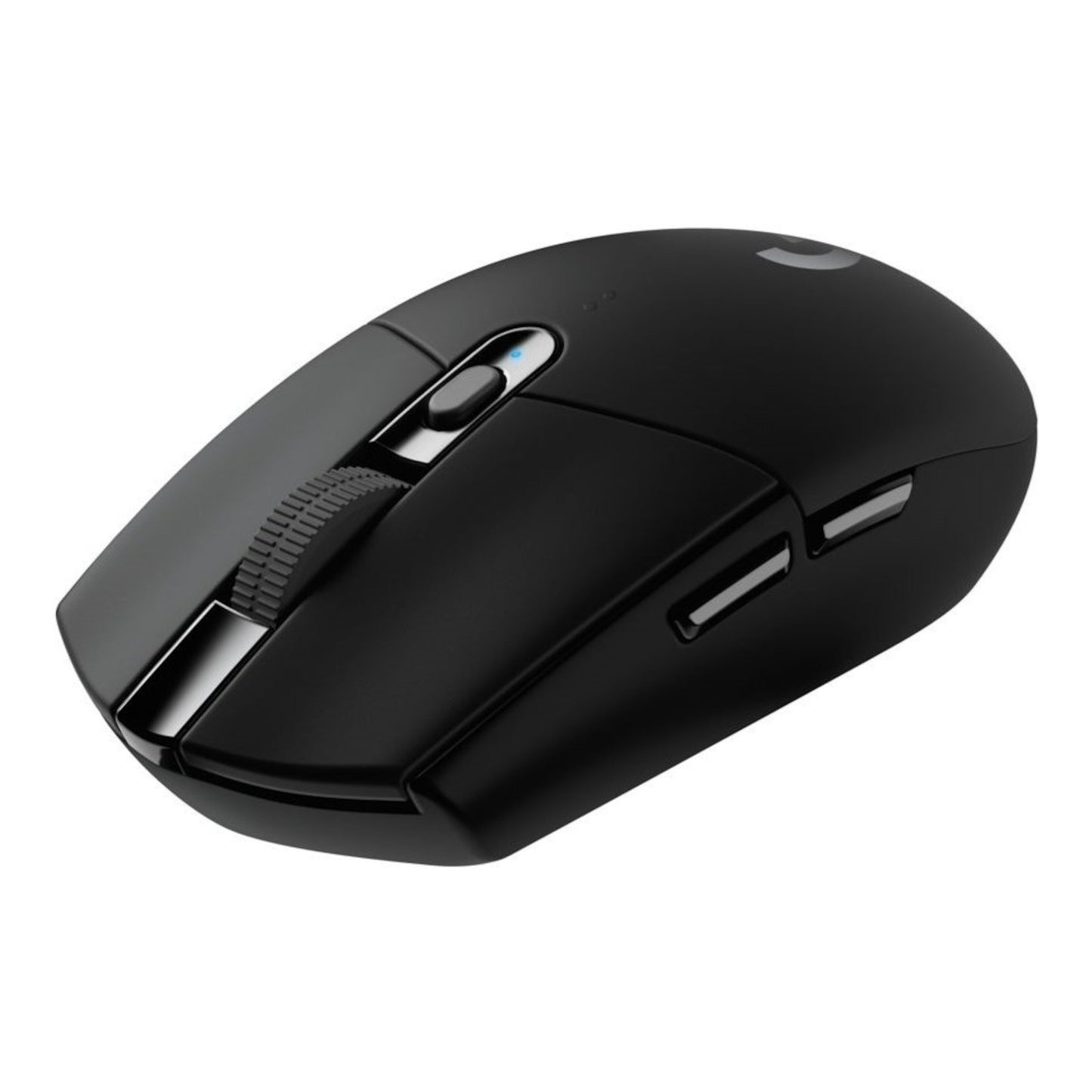 Logitech G305 Lightspeed trådløs gamingmus, sort, scrollhjul, to sideknapper, HERO sensor.