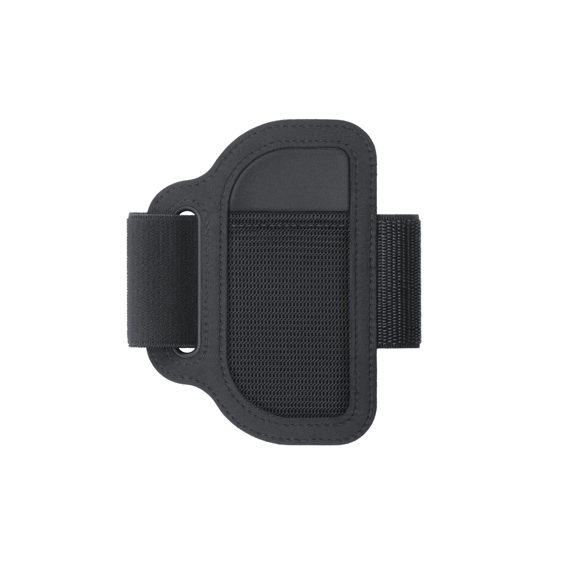Sort, rektangulært mesh-armbånd med elastiske stropper til Nintendo Switch Ring Fit Adventure.