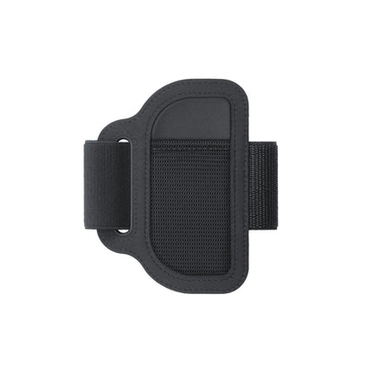 Sort, rektangulært mesh-armbånd med elastiske stropper til Nintendo Switch Ring Fit Adventure.