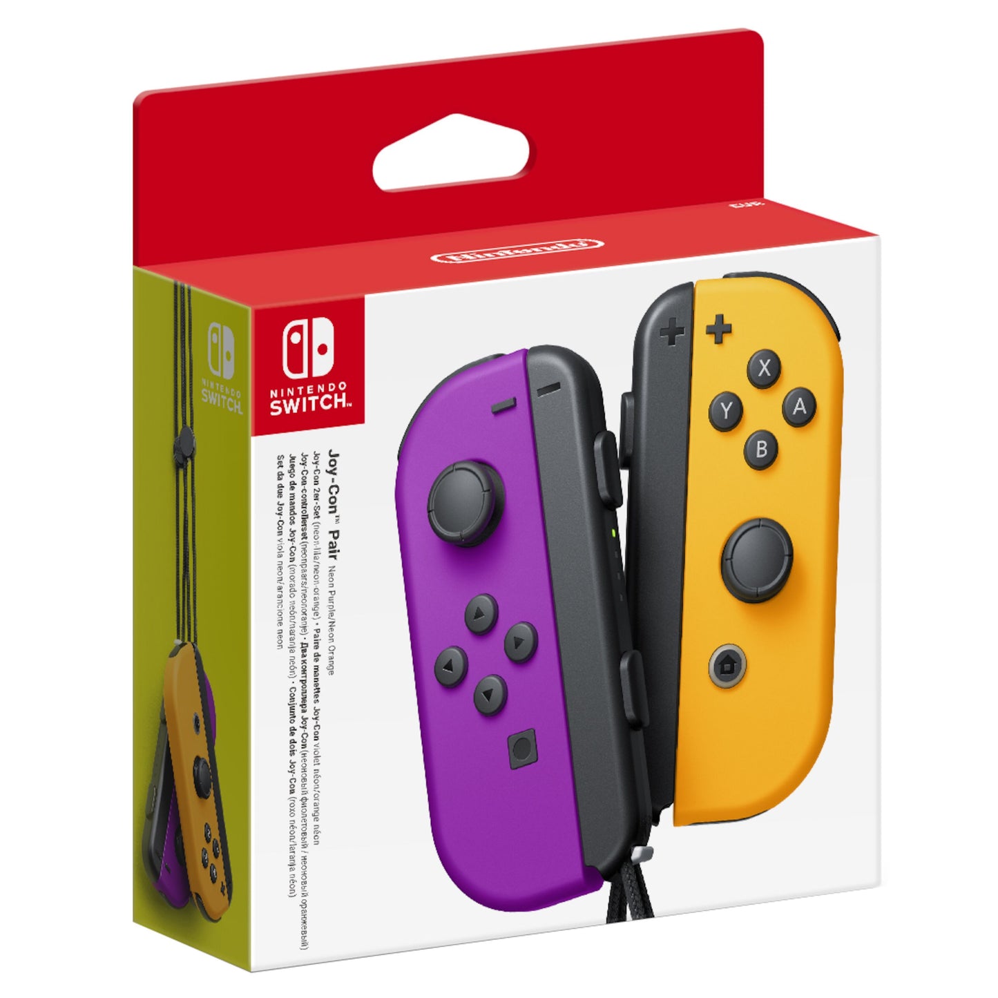Nintendo Joy-Con controller par lilla/orange Nintendo original emballage.